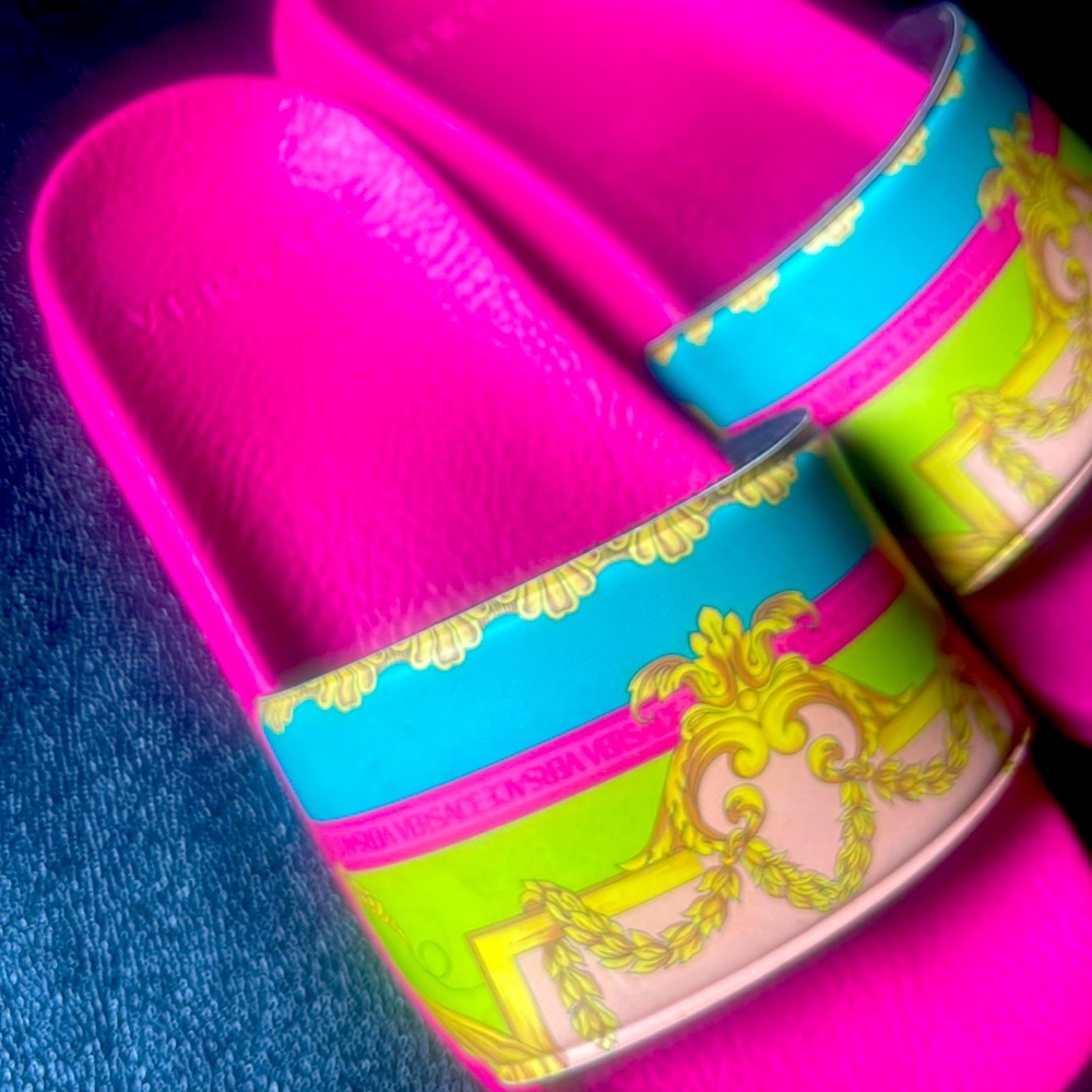 Authentic toddler Versace dress and matching sandals